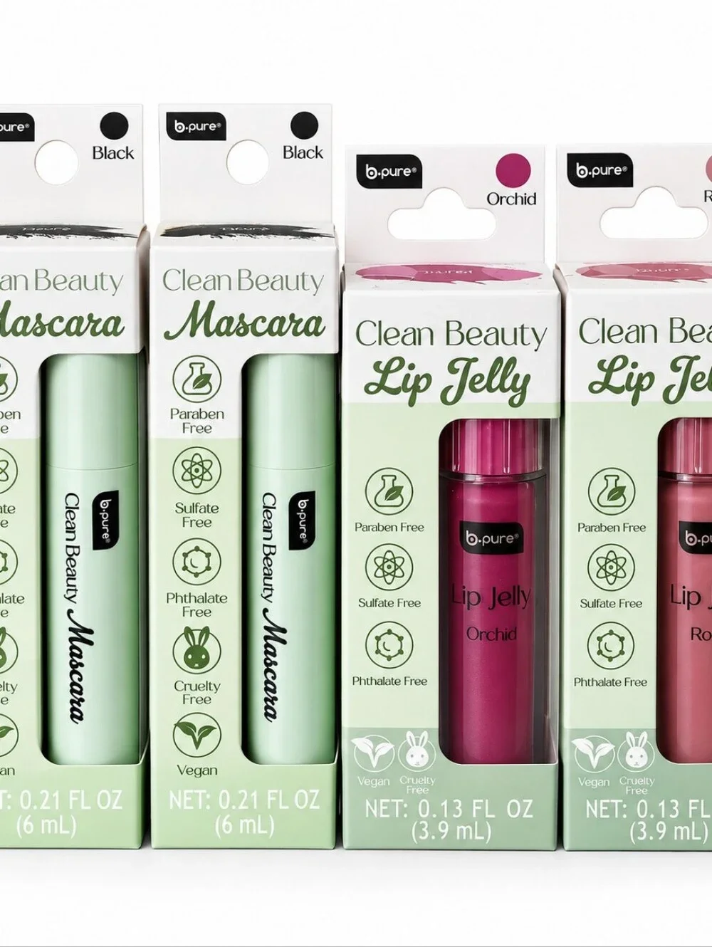 b.pure Clean Beauty Makeup 4-Piece Set-New
